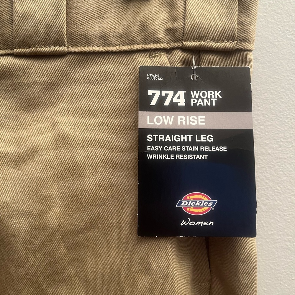 Dickies Women’s Work Pant 2R Low Rise Straight Leg 774 30 x 30 Wrinkle Resistant